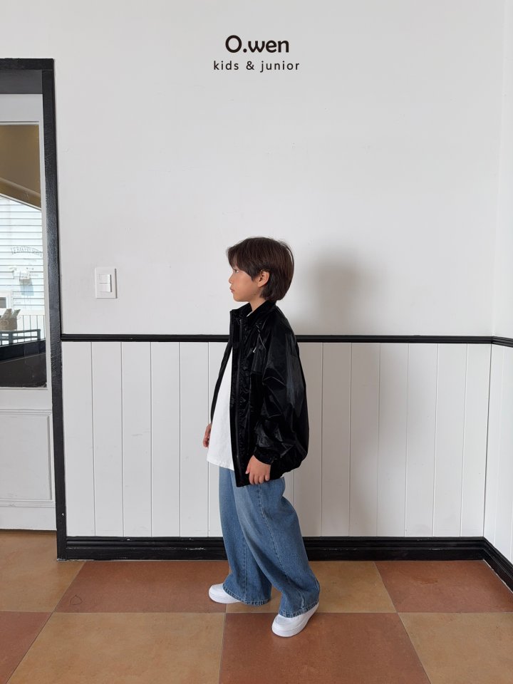 O Wen - Korean Children Fashion - #fashionkids - Curved Denim Pants - 6