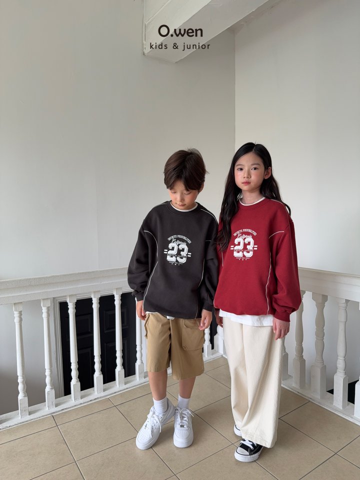 O Wen - Korean Children Fashion - #discoveringself - Stripe Line Sweatshirt - 4
