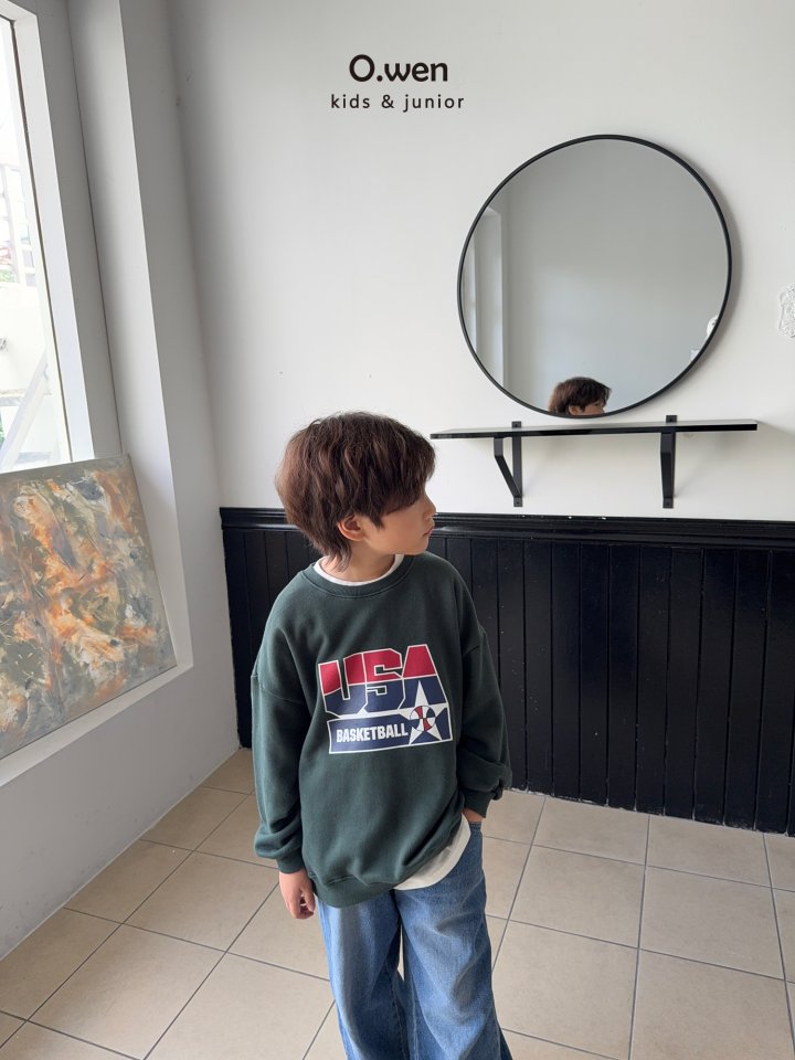 O Wen - Korean Children Fashion - #fashionkids - Baseball USA Sweatshirt - 3