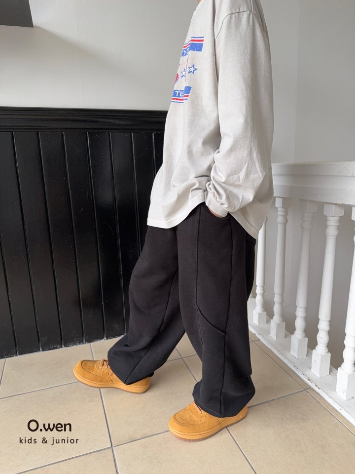 O Wen - Korean Children Fashion - #fashionkids - Wide Panel Jogger Pants - 3