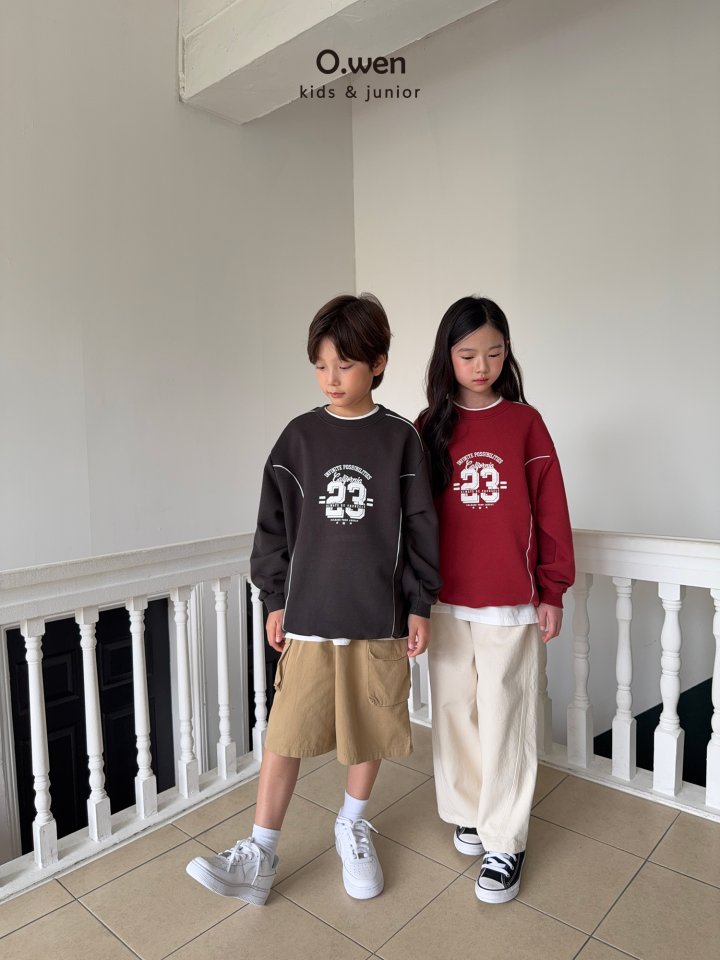 O Wen - Korean Children Fashion - #kidsshorts - Stripe Line Sweatshirt - 5