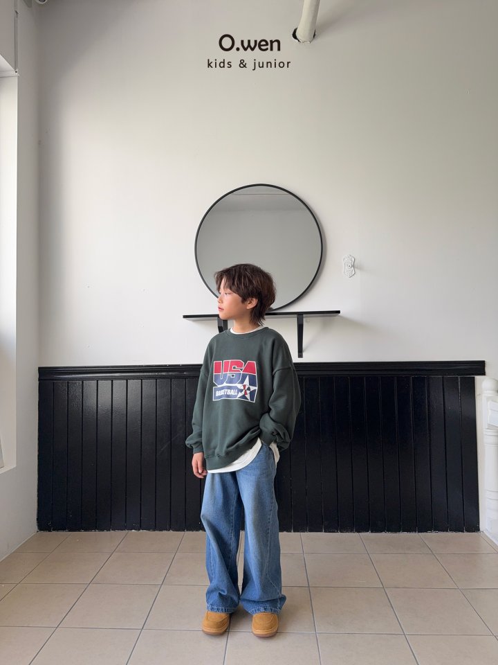 O Wen - Korean Children Fashion - #fashionkids - Baseball USA Sweatshirt - 4