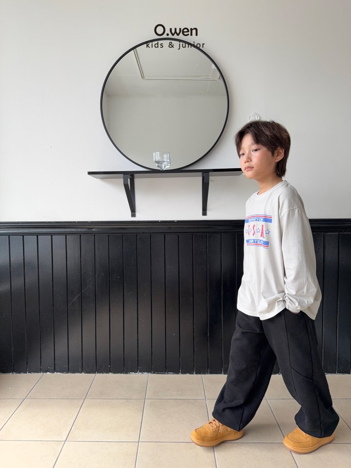 O Wen - Korean Children Fashion - #fashionkids - Wide Panel Jogger Pants - 4