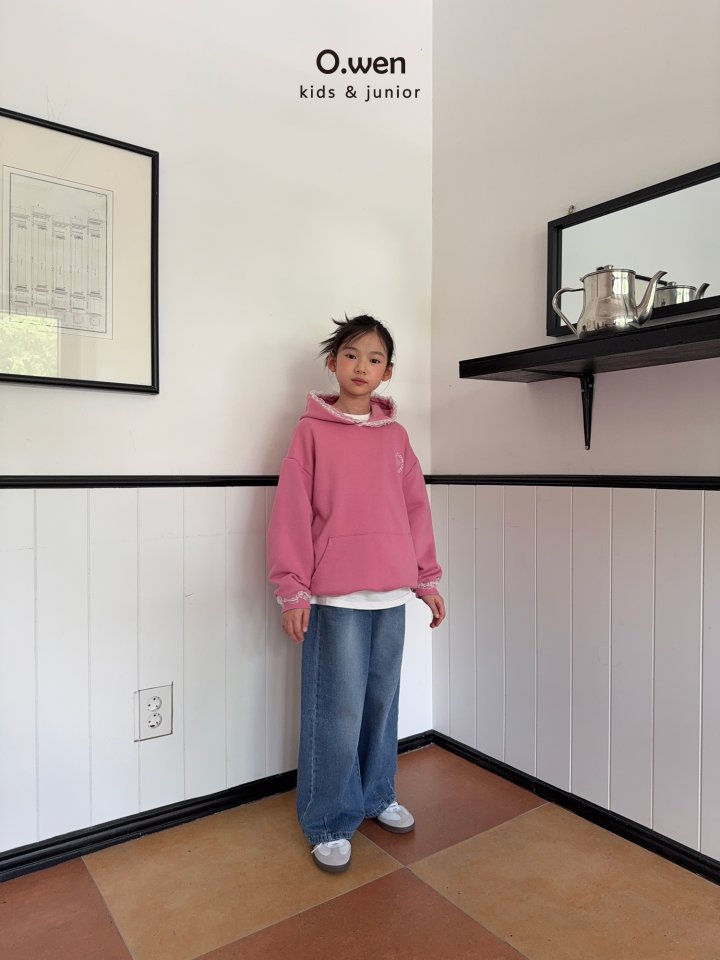 O Wen - Korean Children Fashion - #kidsshorts - Lace Hoodie - 4