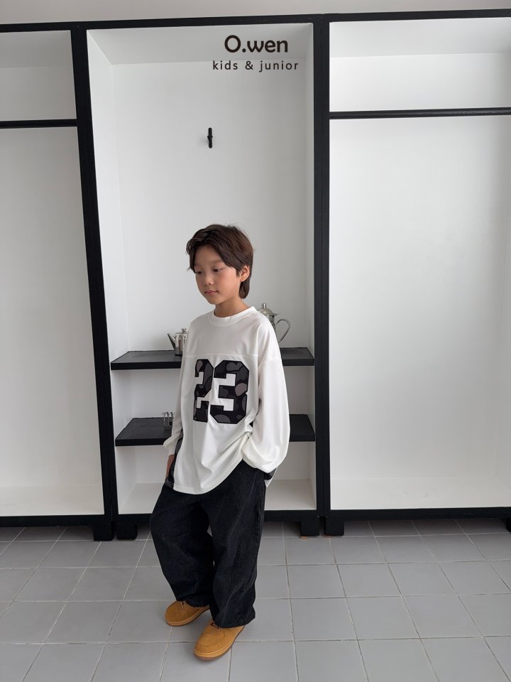 O Wen - Korean Children Fashion - #kidsstore - Point Slit Denim Pants