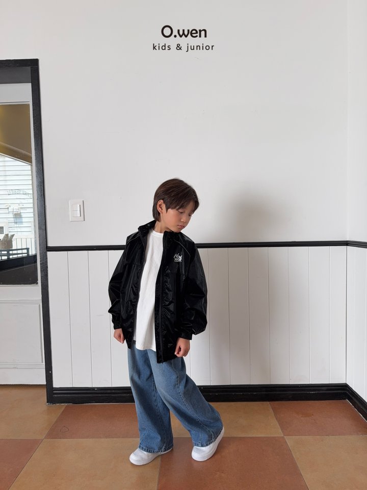 O Wen - Korean Children Fashion - #kidzfashiontrend - Curved Denim Pants - 9