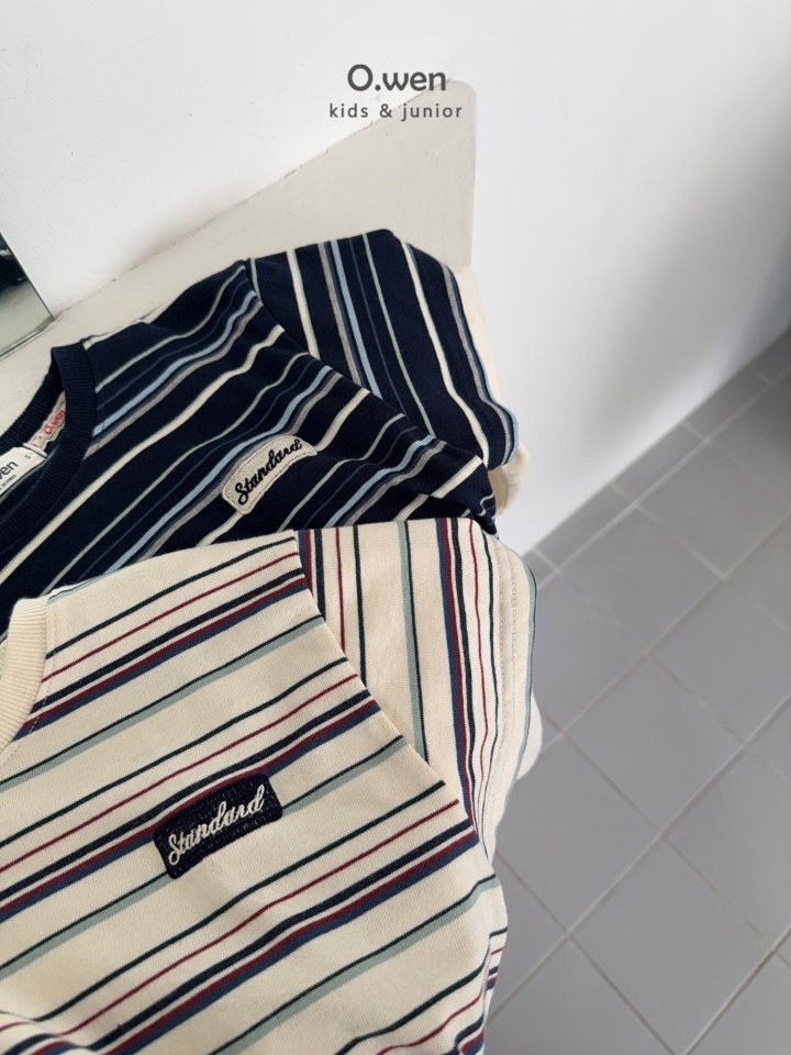 O Wen - Korean Children Fashion - #littlefashionista - Multi Stripe Layered Tee - 12