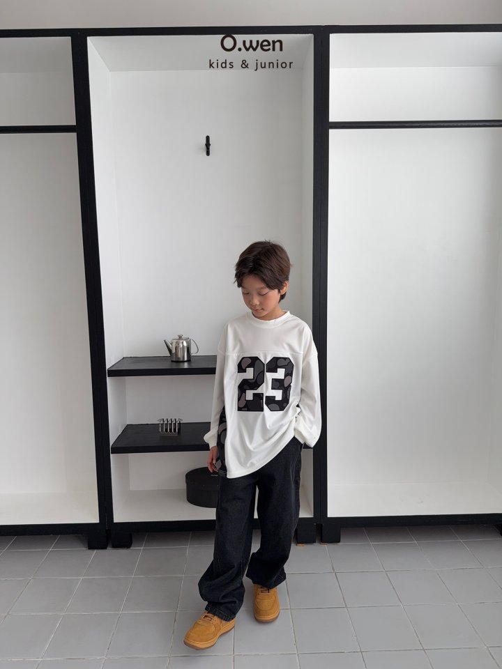 O Wen - Korean Children Fashion - #Kfashion4kids - Point Slit Denim Pants - 4