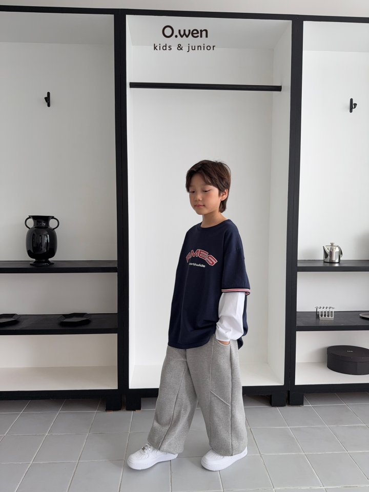 O Wen - Korean Children Fashion - #littlefashionista - Wide Panel Jogger Pants - 8