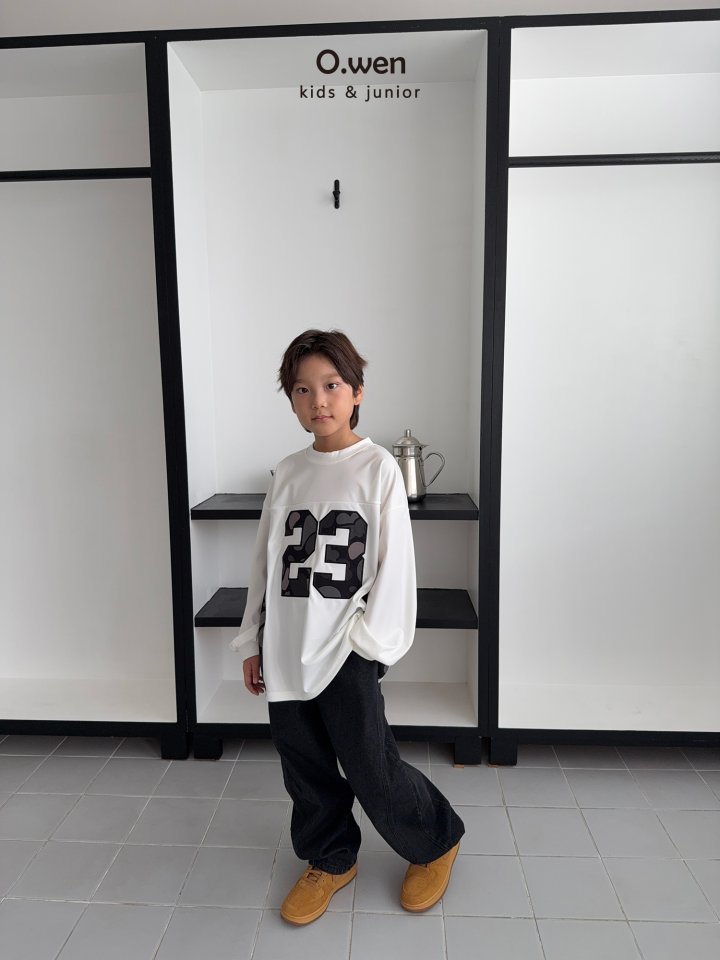 O Wen - Korean Children Fashion - #magicofchildhood - Point Slit Denim Pants - 5