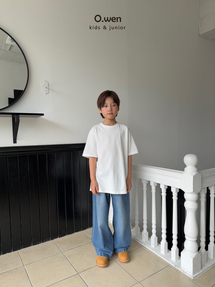 O Wen - Korean Children Fashion - #littlefashionista - Basic Oversized Tee - 4