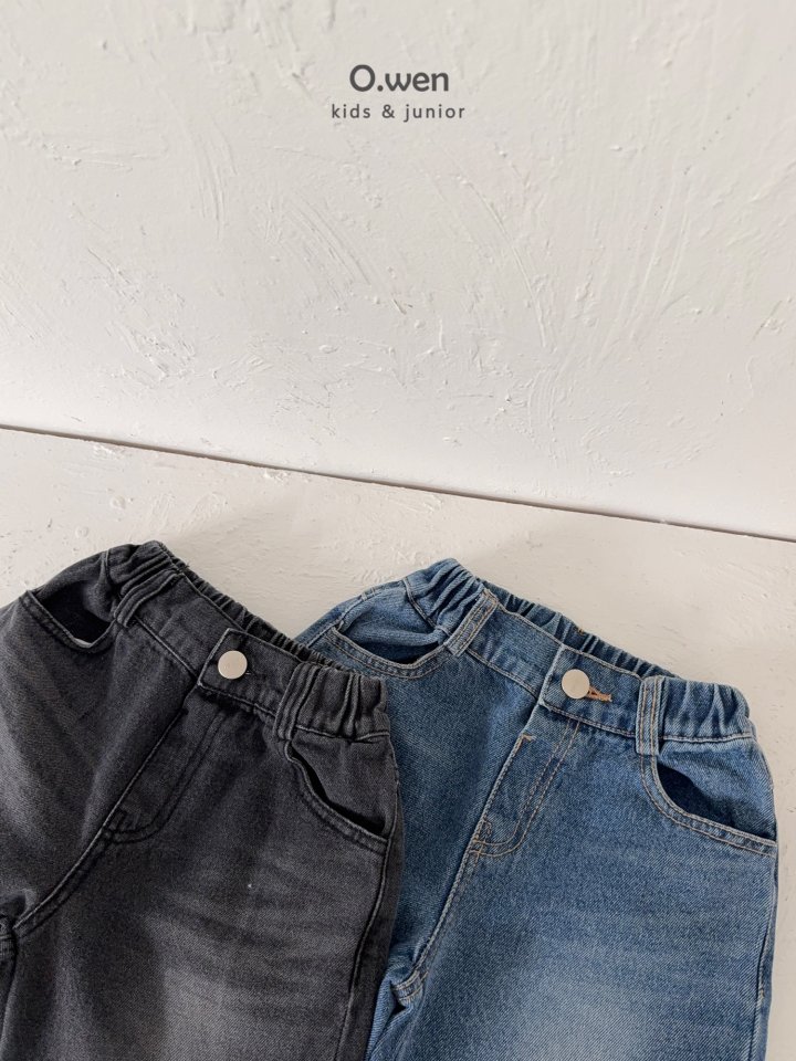 O Wen - Korean Children Fashion - #magicofchildhood - Curved Denim Pants - 12