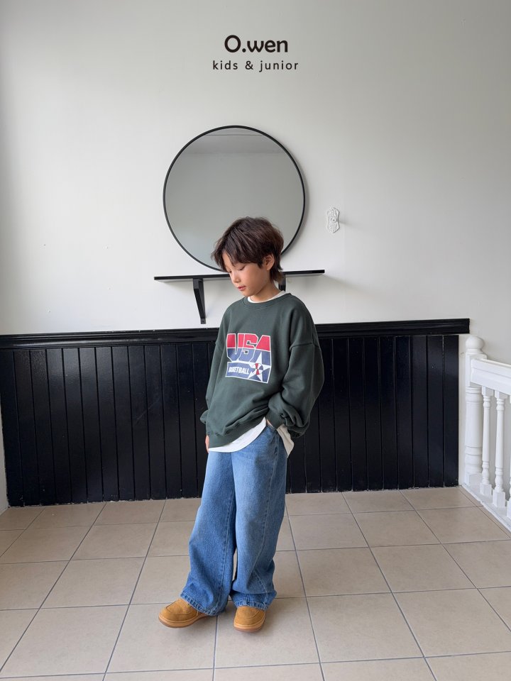 O Wen - Korean Children Fashion - #magicofchildhood - Baseball USA Sweatshirt - 9