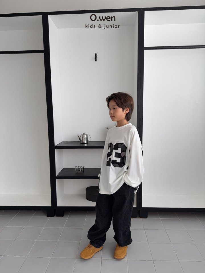 O Wen - Korean Children Fashion - #minifashionista - Point Slit Denim Pants - 6