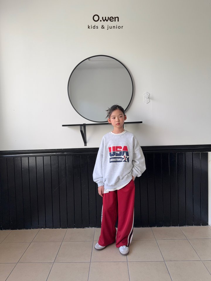 O Wen - Korean Children Fashion - #prettylittlegirls - Baseball USA Sweatshirt - 11