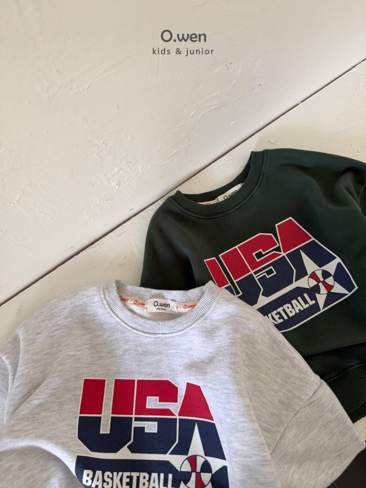 O Wen - Korean Children Fashion - #todddlerfashion - Baseball USA Sweatshirt - 12