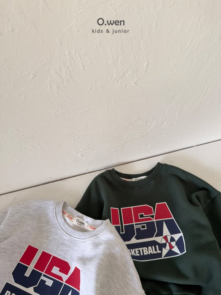 O Wen - Korean Women Fashion - #vintageinspired - Baseball USA Sweatshirt (Adult) - 12