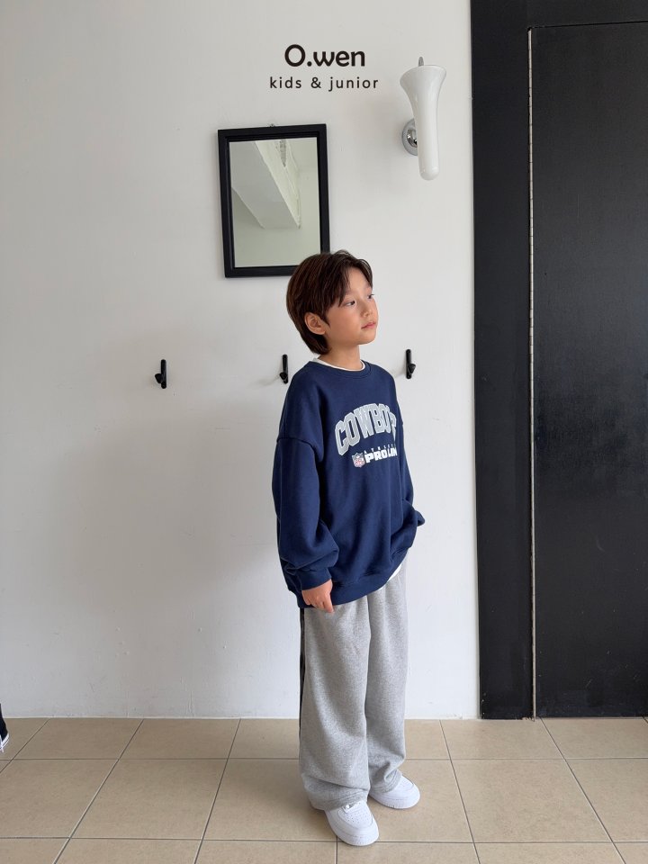 O Wen - Korean Women Fashion - #womensfashion - Cowboy Sweatshirt (Adult) - 11