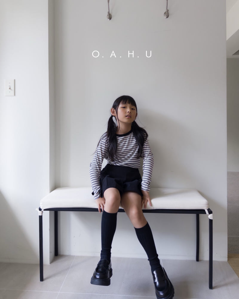 O'Ahu - Korean Children Fashion - #Kfashion4kids - Pony Stripe Ribbed Tee - 9