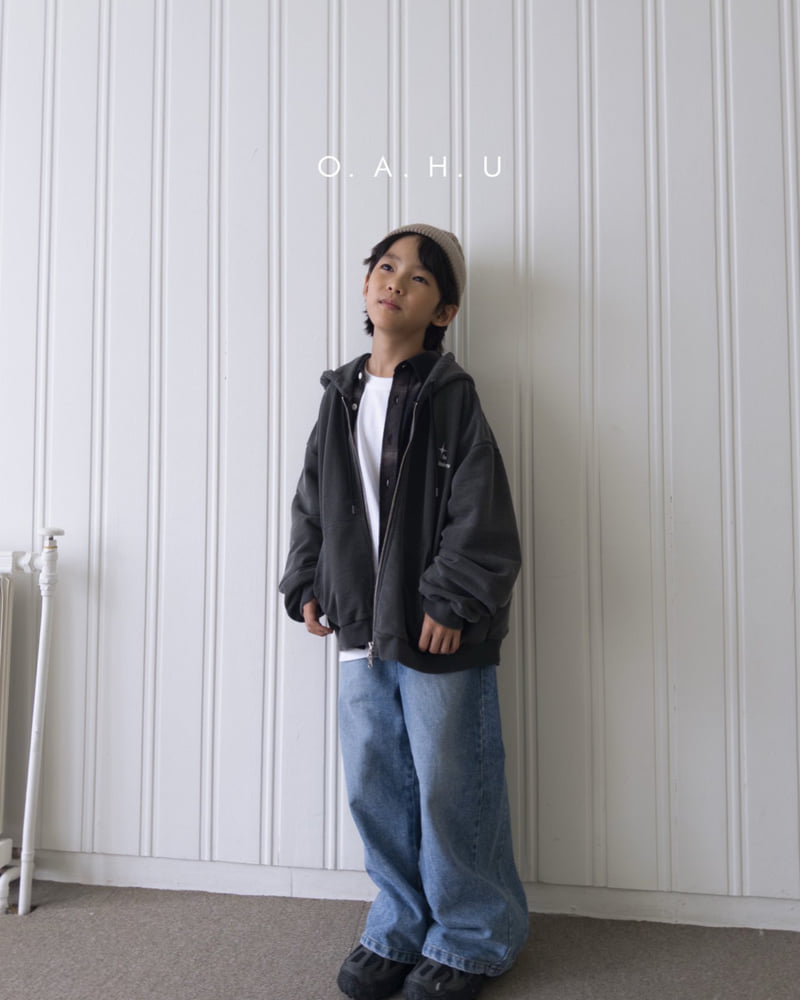 O'Ahu - Korean Children Fashion - #Kfashion4kids - Teen Brush Denim Pants - 7