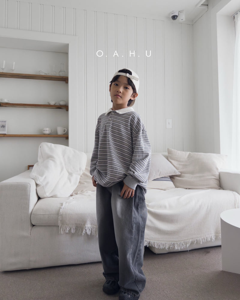 O'Ahu - Korean Children Fashion - #Kfashion4kids - Muffin Collar Tee - 5