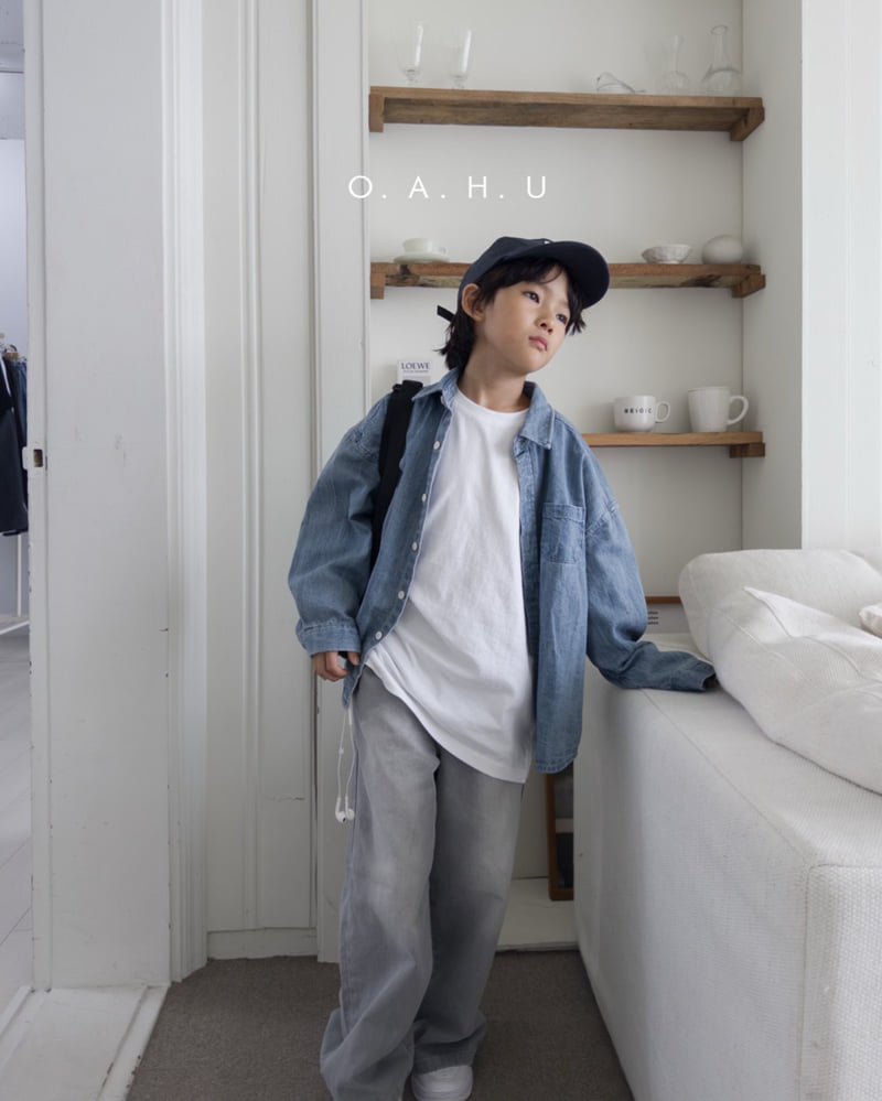 O'Ahu - Korean Children Fashion - #Kfashion4kids - Mood Denim Shirt - 2