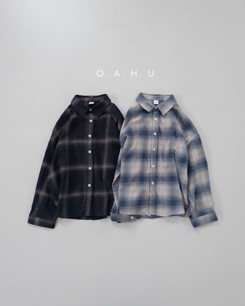 O'Ahu - Korean Children Fashion - #Kfashion4kids - Brush Check Shirt