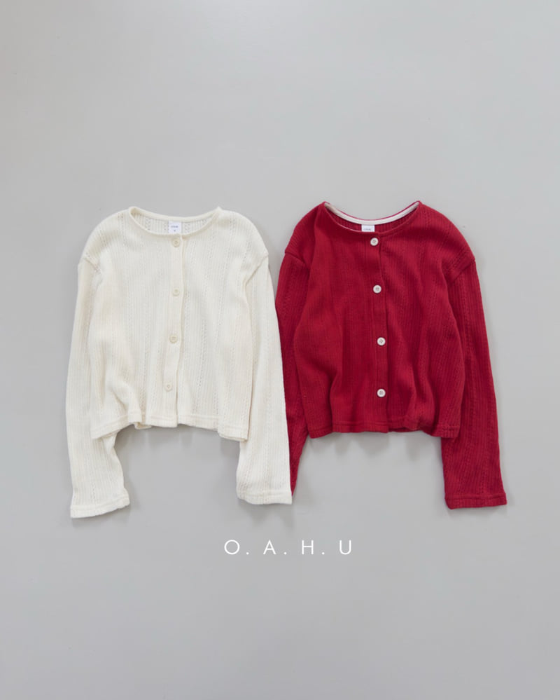 O'Ahu - Korean Children Fashion - #childrensboutique - Eyelet Cardigan