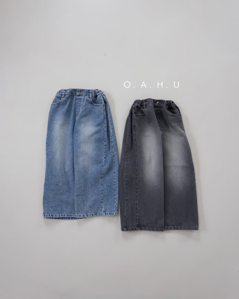 O'Ahu - Korean Children Fashion - #designkidswear - Teen Brush Denim Pants
