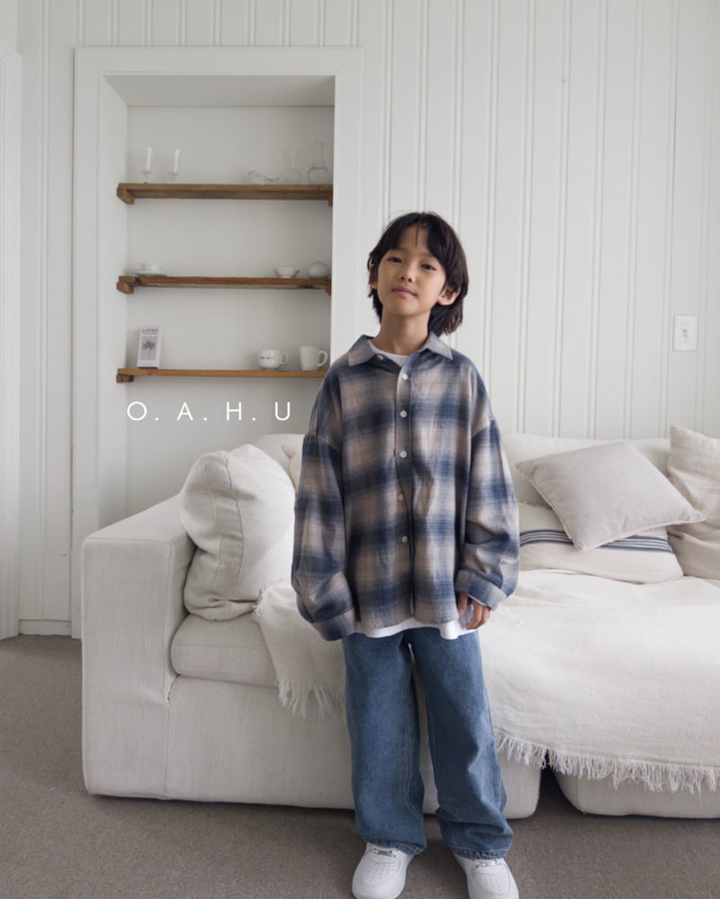O'Ahu - Korean Children Fashion - #designkidswear - Brush Check Shirt - 9