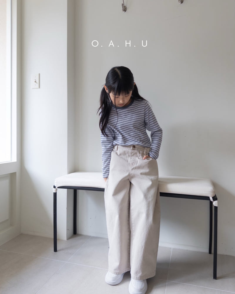 O'Ahu - Korean Children Fashion - #designkidswear - Pony Stripe Ribbed Tee - 4