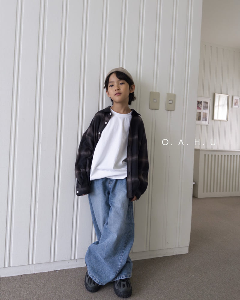 O'Ahu - Korean Children Fashion - #discoveringself - Teen Brush Denim Pants - 2