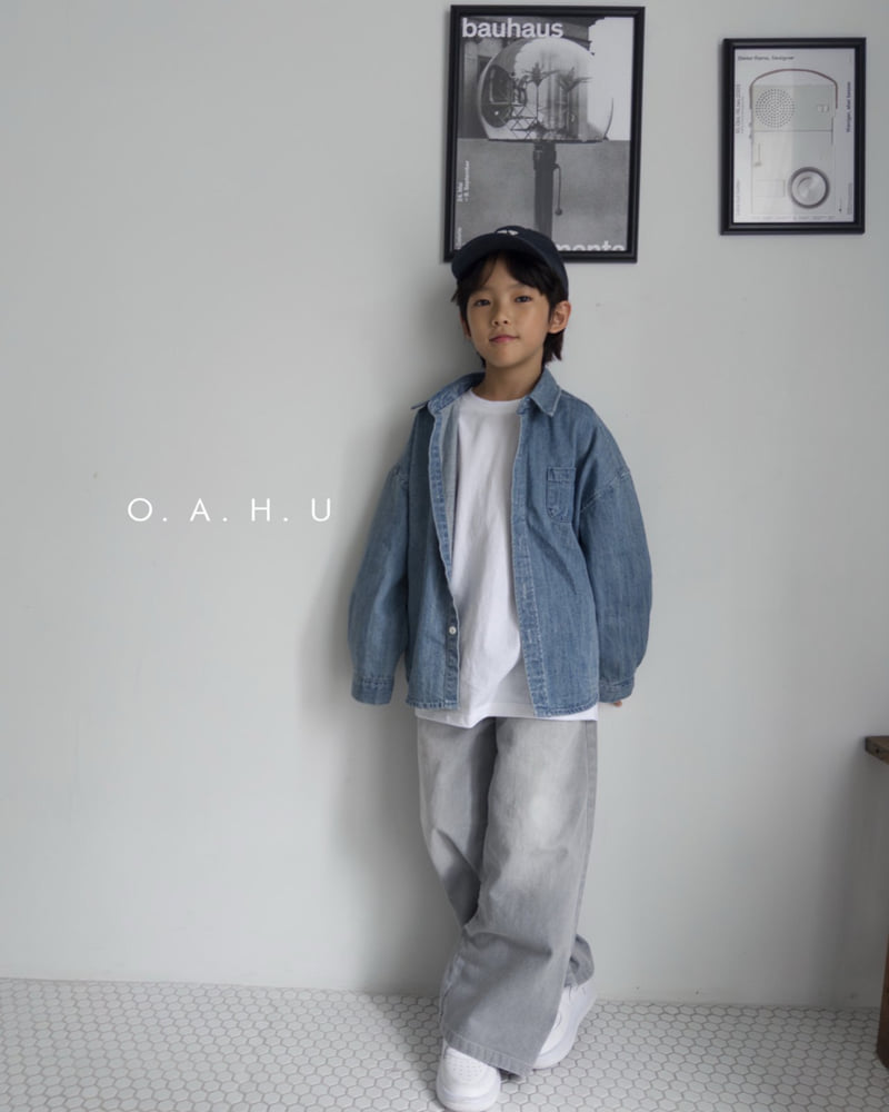 O'Ahu - Korean Children Fashion - #discoveringself - Mood Denim Shirt - 11