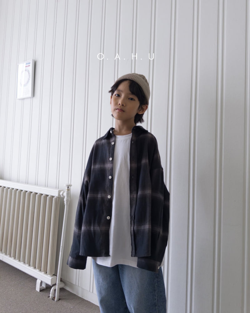 O'Ahu - Korean Children Fashion - #fashionkids - Brush Check Shirt - 11