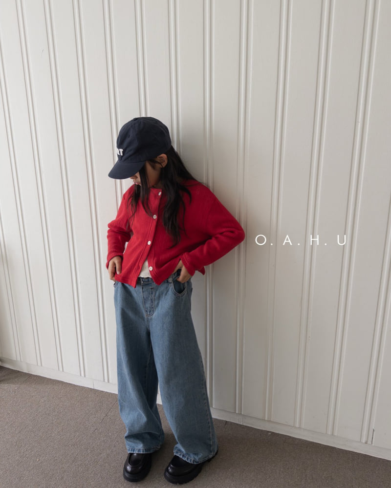 O'Ahu - Korean Children Fashion - #kidsshorts - Full Wide Denim Pants - 5