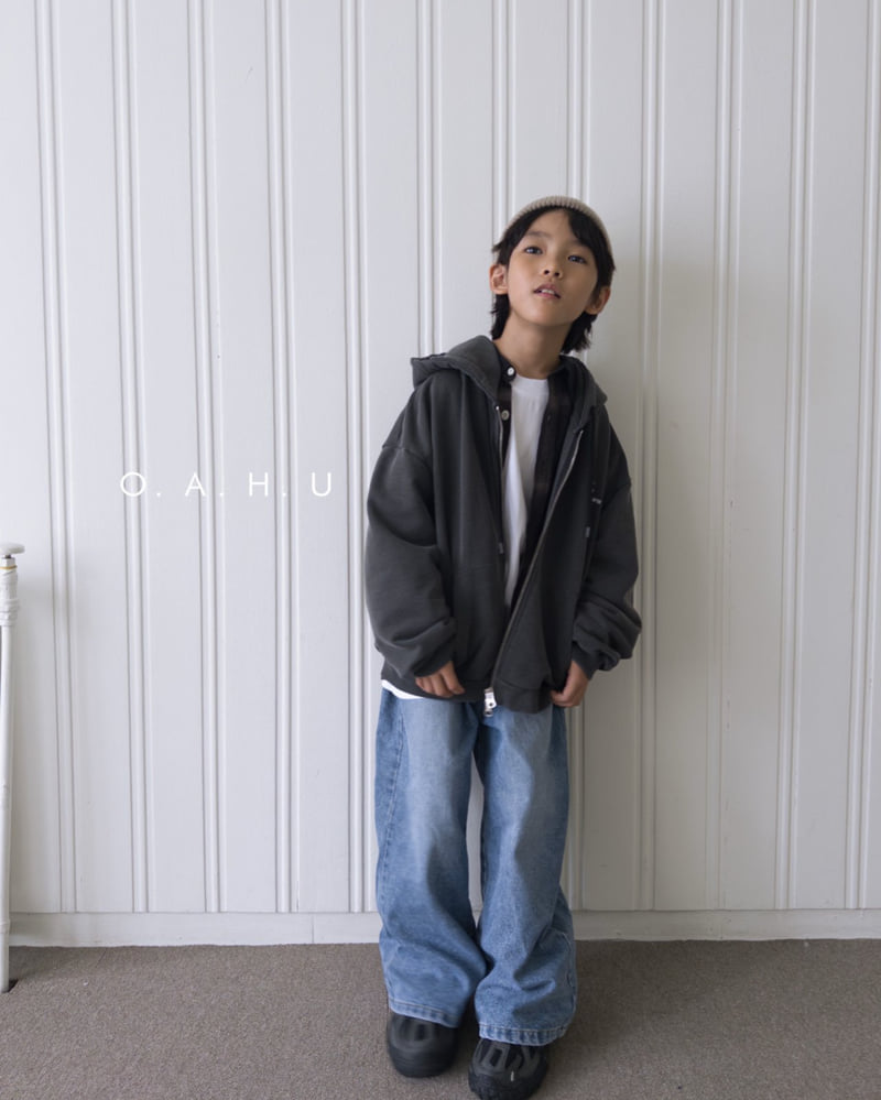 O'Ahu - Korean Children Fashion - #kidsstore - Teen Brush Denim Pants - 5
