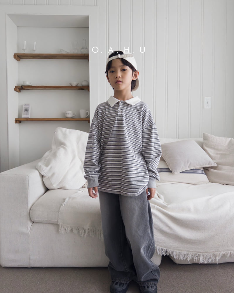 O'Ahu - Korean Children Fashion - #kidsstore - Muffin Collar Tee - 4