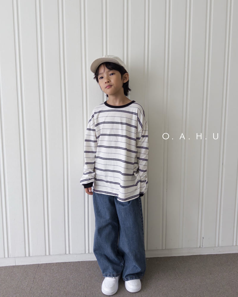O'Ahu - Korean Children Fashion - #minifashionista - Full Wide Denim Pants - 11