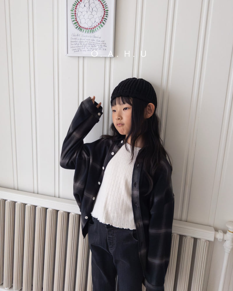 O'Ahu - Korean Children Fashion - #prettylittlegirls - Brush Check Shirt - 5