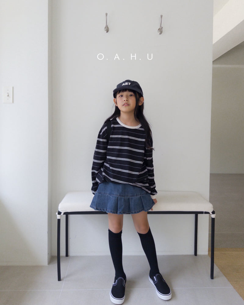 O'Ahu - Korean Children Fashion - #todddlerfashion - Use Stripe Tee - 11