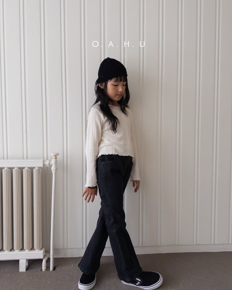 O'Ahu - Korean Children Fashion - #toddlerclothing - Kiki Bootcut Denim Pants - 3