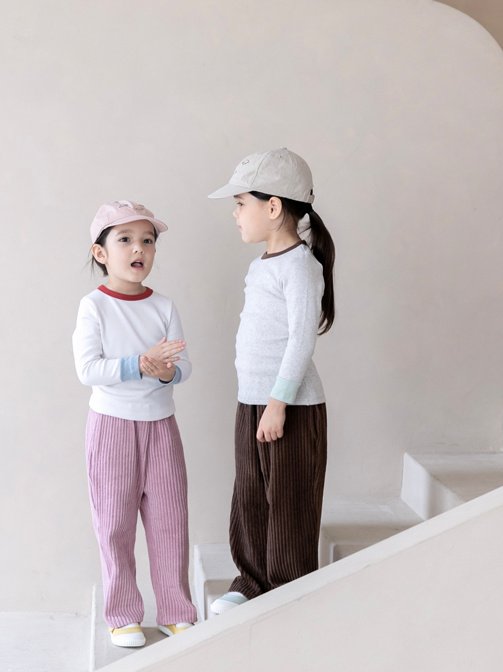 Oatmeal - Korean Children Fashion - #Kfashion4kids - Arc Round Tee - 9