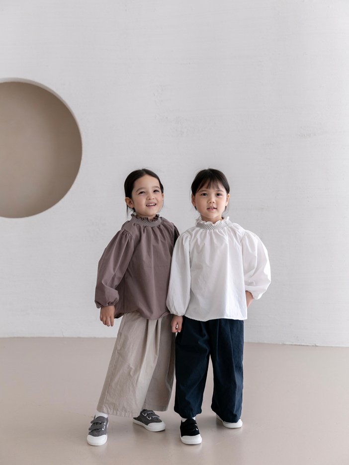Oatmeal - Korean Children Fashion - #Kfashion4kids - The King Smock Blouse - 8