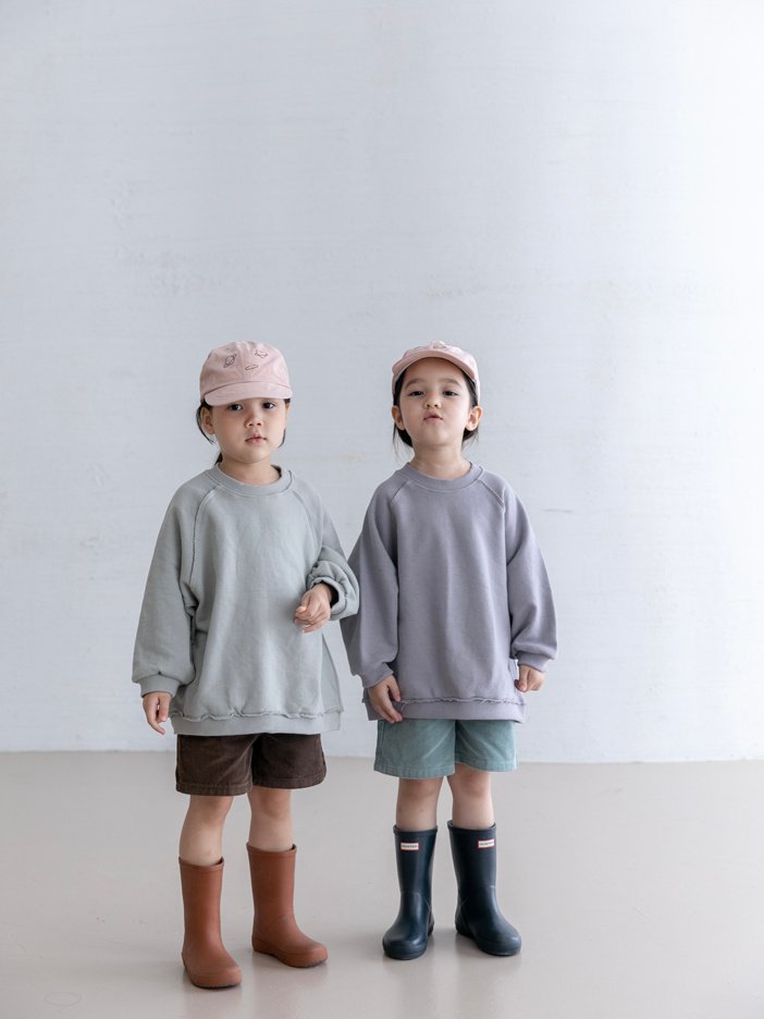 Oatmeal - Korean Children Fashion - #childofig - Raw Edge Sweatshirt - 3
