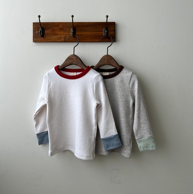 Oatmeal - Korean Children Fashion - #childofig - Arc Round Tee