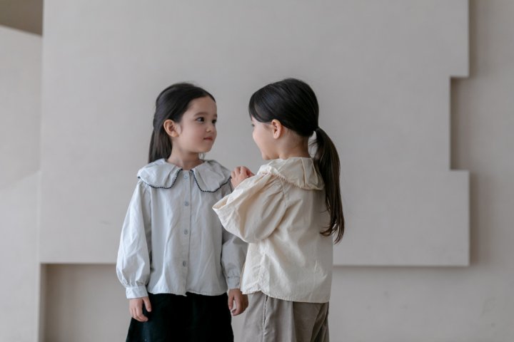 Oatmeal - Korean Children Fashion - #childofig - May Sarah Blouse - 12