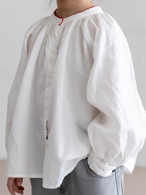 Oatmeal - Korean Children Fashion - #childofig - Damian Blouse - 3