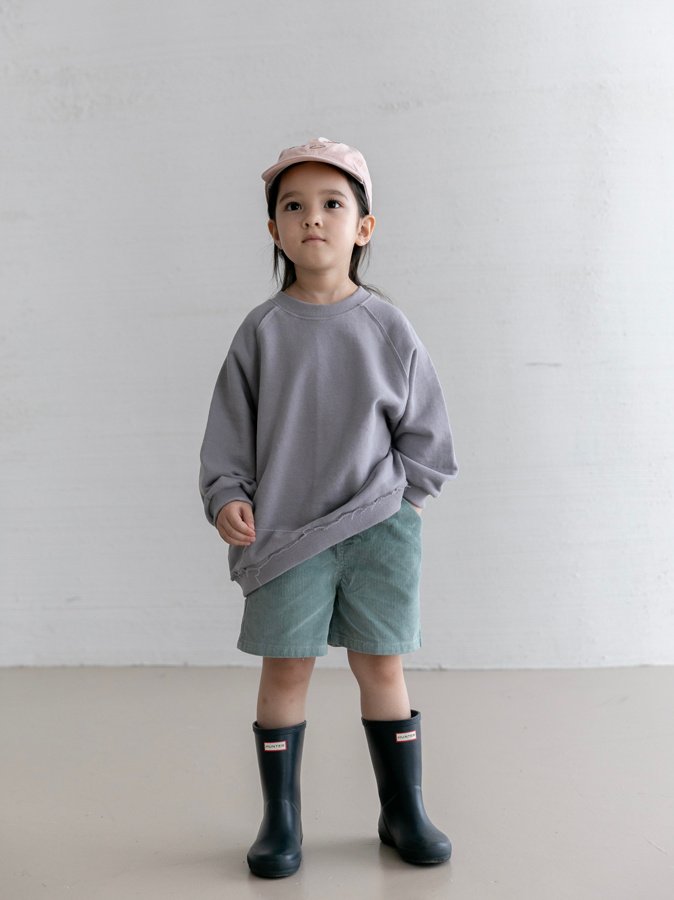 Oatmeal - Korean Children Fashion - #childofig - Raw Edge Sweatshirt - 4
