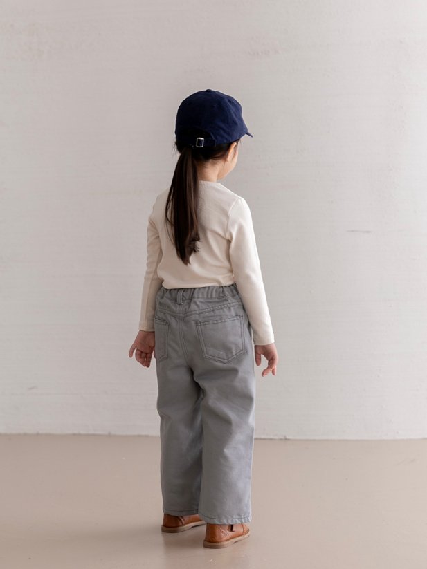 Oatmeal - Korean Children Fashion - #designkidswear - Celine Round Tee - 6