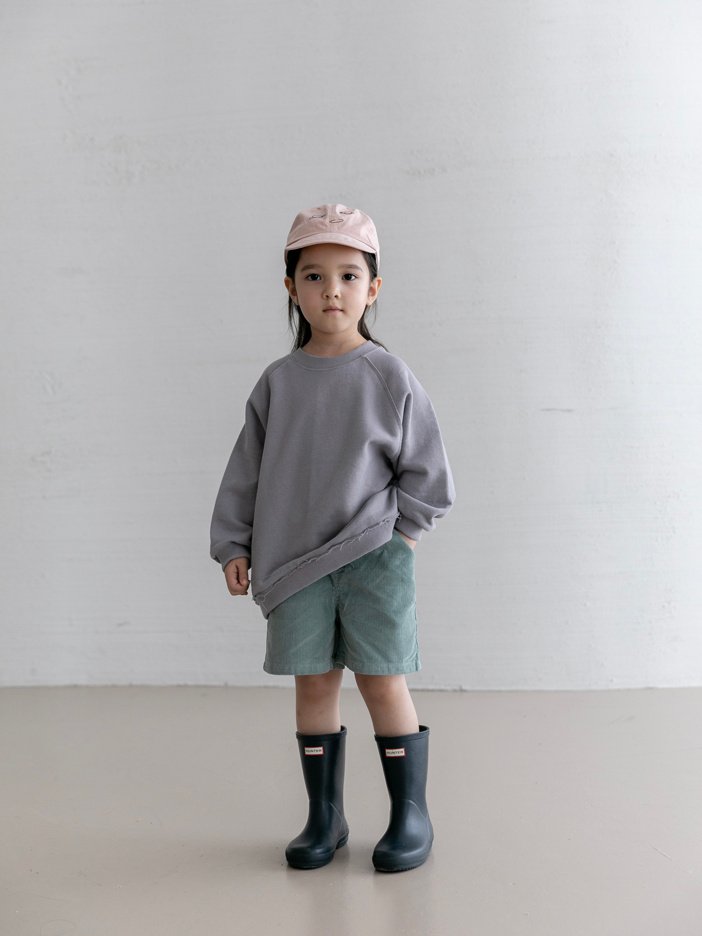 Oatmeal - Korean Children Fashion - #designkidswear - Raw Edge Sweatshirt - 5
